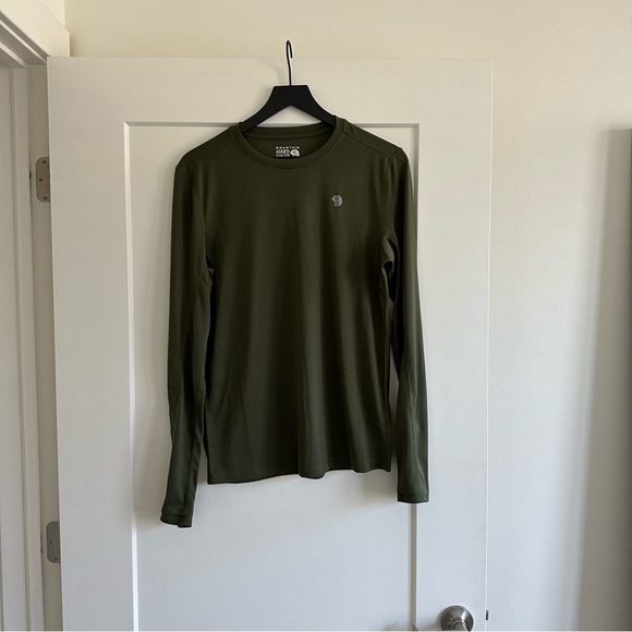 Mountain Hardwear Men’s Wicked Recycled Long-sleeve, Size Small, Army Green - Picture 2 of 4
